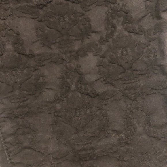 Free People Women's Lace Floral Jeans Black Skinny Leg Sz 25 #232 - Picture 5 of 7